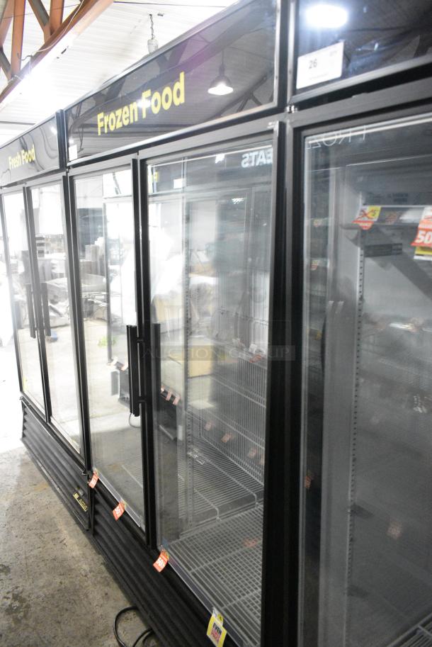 True GDM-49F-LD Metal Commercial 2 Door Reach In Freezer Merchandiser w/ Poly Coated Racks. 115/208-230 Volts, 1 Phase. Tested and Working! - Image 3 of 8