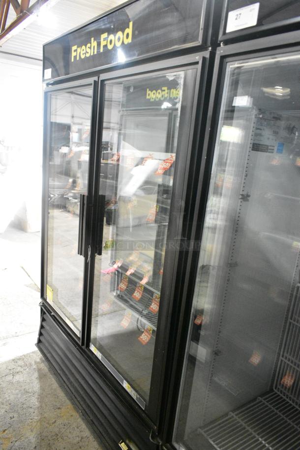 True GDM-49-LD Metal Commercial 2 Door Reach In Cooler Merchandiser w/ Poly Coated Racks. 115 Volts, 1 Phase. Tested and Working! - Image 1 of 5