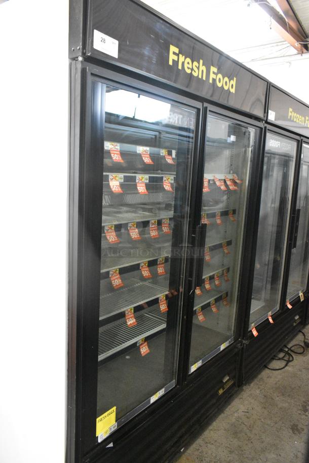True GDM-49-LD Metal Commercial 2 Door Reach In Cooler Merchandiser w/ Poly Coated Racks. 115 Volts, 1 Phase. Tested and Working! - Image 2 of 5