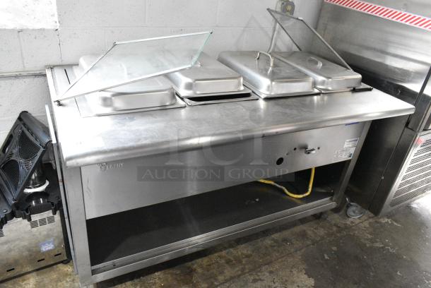 CWS-60 Stainless Steel Commercial Natural Gas Powered 3 Bay Steam Table. - Image 1 of 4