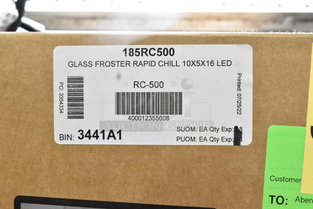 BRAND NEW SCRATCH AND DENT! Beverage-Air RC-500 Rapid Chill Countertop Mount Glass Froster - Image 2 of 2