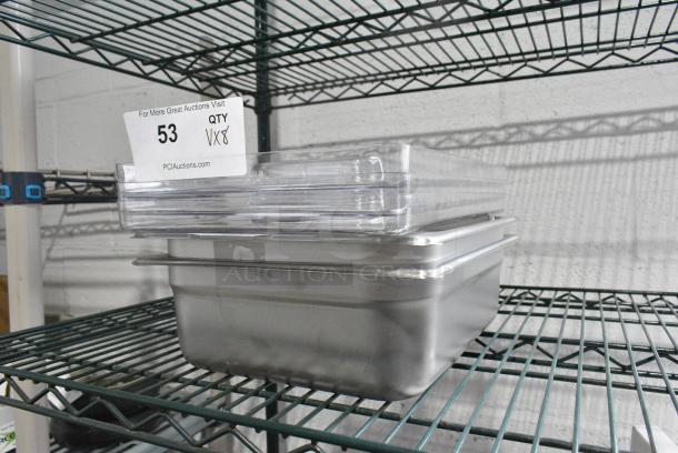 8 BRAND NEW SCRATCH AND DENT! Items Including Cambro 40PPD190 1/4 Size Translucent Polypropylene Drain Tray, Stainless Steel Drop In Bins and Poly Pieces. 8 Times Your Bid! - Image 2 of 2