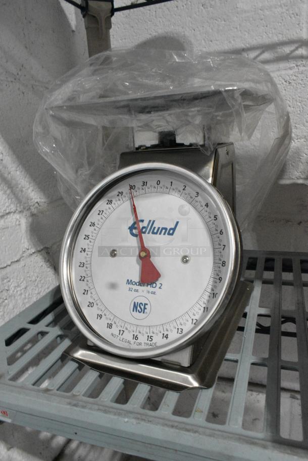 BRAND NEW SCRATCH AND DENT! Edlund HD-2 Heavy Duty 32 oz. Portion Scale with 8 1/2" x 8 1/2" Platform - Image 1 of 3