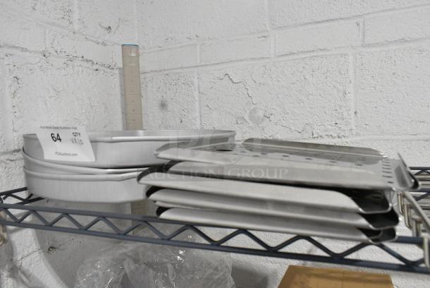 10 BRAND NEW SCRATCH AND DENT! Items Including American Metalcraft HPP16 16" x 1 1/2" Aluminum Heart Shaped Cake Pan and Vollrath 70110 False Bottoms 2/3 Size Stainless Steel Drain Tray for Super Pan 3®. 10 Times Your Bid! - Image 1 of 2