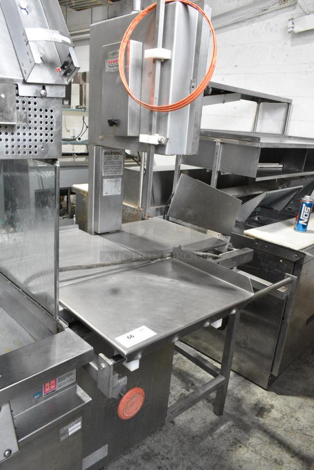 Hollymatic 2805 Metal Commercial Floor Style Meat Saw. 230 Volts, 3 Phase. - Image 1 of 6