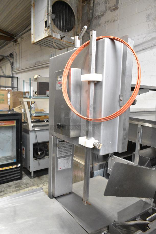 Hollymatic 2805 Metal Commercial Floor Style Meat Saw. 230 Volts, 3 Phase. - Image 2 of 6