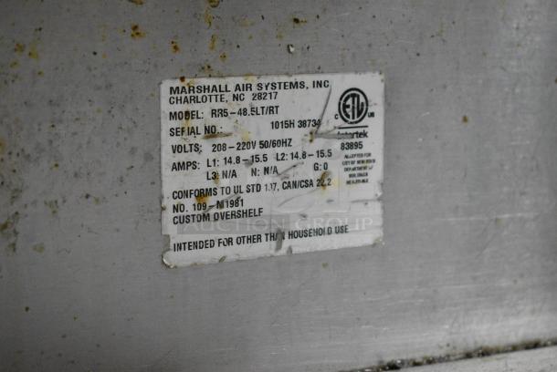 Marshall Air Systems RR5-48.5LT/RT Commercial Floor Style Fry Dumping Station. 208-220 Volts, 1 Phase. - Image 8 of 9