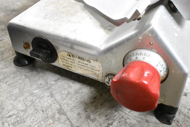 Berkel 827-A Stainless Steel Commercial Countertop Meat Slicer w/ Blade Sharpener. 115 Volts, 1 Phase. Tested and Working! - Image 3 of 4