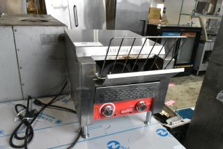 BRAND NEW SCRATCH AND DENT! 2024 Avantco 184T140 Stainless Steel Commercial Countertop Conveyor Toaster Oven. 115 Volts, 1 Phase. Tested and Working!
