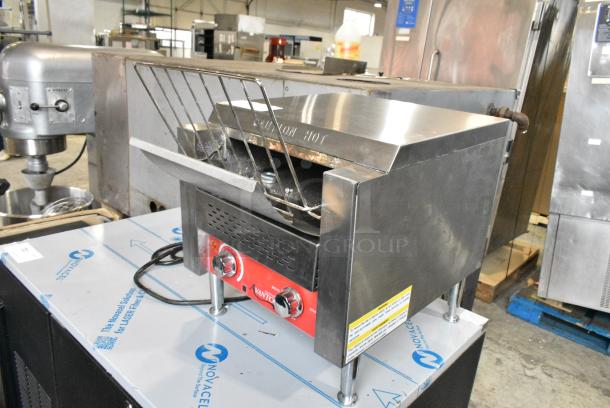 BRAND NEW SCRATCH AND DENT! 2024 Avantco 184T140 Stainless Steel Commercial Countertop Conveyor Toaster Oven. 115 Volts, 1 Phase. Tested and Working! - Image 2 of 5
