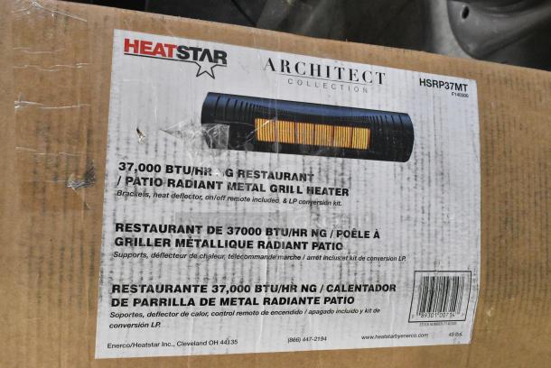 BRAND NEW SCRATCH AND DENT! Heatstar HSRP37MT Patio Radiant Metal Grill Heater. 37,000 BTU. - Image 1 of 3