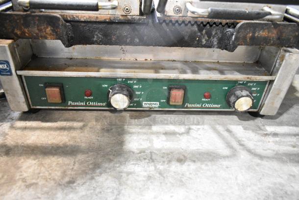 Waring WDG300 Stainless Steel Commercial Countertop Double Panini Press. 240 Volts, 1 Phase. - Image 4 of 6