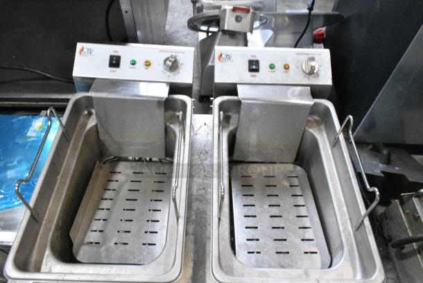 2023 Cooking Performance Group 351EF302 Stainless Steel Commercial Countertop Double Fryer. 208-240 Volts, 1 Phase. - Image 2 of 5