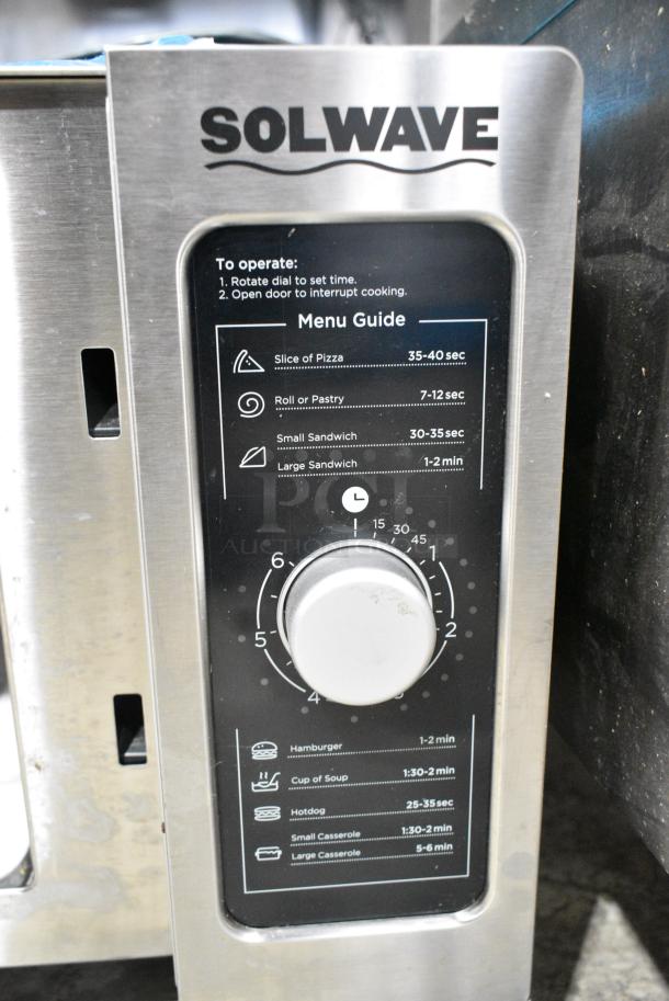 2023 Solwave 180MW1000D Stainless Steel Commercial Countertop Microwave Oven. 120 Volts, 1 Phase. - Image 3 of 5