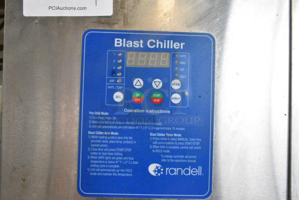 Randell BC-18 Stainless Steel Commercial Blast Chiller. 115/230 Volts, 1 Phase. - Image 2 of 4