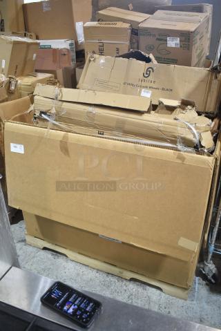 12 BRAND NEW SCRATCH AND DENT! Items Including Jubilee Utilty Cart, Choice Full Baking Pans, 4070110 Choice Full Size Stainless Steel Solid Steam Table / Hotel Pan Cover, 164TCOLROD25 Lancaster Table & Seating 25 3/16" Standard Height Table Base Column and Rod, 3 600IB1824LID Regency Stainless Steel Sliding Lid for 18" x 24" Underbar Ice Bin, 522CS12424 Steelton 29 1/2" 18-Gauge Stainless Steel One Compartment Commercial Sink without Drainboard - 24" x 24" x 12" Bowl, 600TS3636S Regency 36" x 36" 16 Gauge Stainless Steel Commercial Work Table with Undershelf. 12 Times Your Bid!