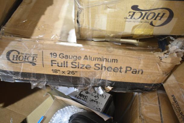 12 BRAND NEW SCRATCH AND DENT! Items Including Jubilee Utilty Cart, Choice Full Baking Pans, 4070110 Choice Full Size Stainless Steel Solid Steam Table / Hotel Pan Cover, 164TCOLROD25 Lancaster Table & Seating 25 3/16" Standard Height Table Base Column and Rod, 3 600IB1824LID Regency Stainless Steel Sliding Lid for 18" x 24" Underbar Ice Bin, 522CS12424 Steelton 29 1/2" 18-Gauge Stainless Steel One Compartment Commercial Sink without Drainboard - 24" x 24" x 12" Bowl, 600TS3636S Regency 36" x 36" 16 Gauge Stainless Steel Commercial Work Table with Undershelf. 12 Times Your Bid! - Image 5 of 10