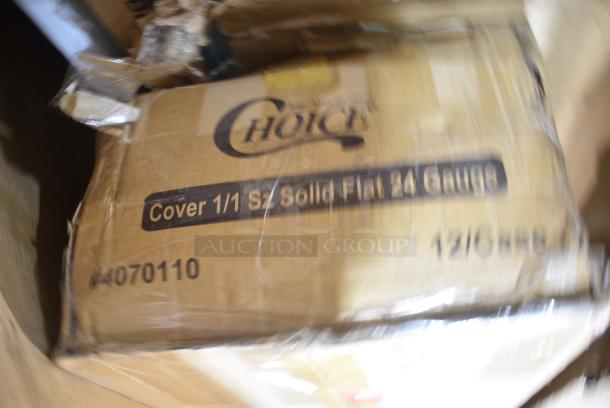 12 BRAND NEW SCRATCH AND DENT! Items Including Jubilee Utilty Cart, Choice Full Baking Pans, 4070110 Choice Full Size Stainless Steel Solid Steam Table / Hotel Pan Cover, 164TCOLROD25 Lancaster Table & Seating 25 3/16" Standard Height Table Base Column and Rod, 3 600IB1824LID Regency Stainless Steel Sliding Lid for 18" x 24" Underbar Ice Bin, 522CS12424 Steelton 29 1/2" 18-Gauge Stainless Steel One Compartment Commercial Sink without Drainboard - 24" x 24" x 12" Bowl, 600TS3636S Regency 36" x 36" 16 Gauge Stainless Steel Commercial Work Table with Undershelf. 12 Times Your Bid! - Image 6 of 10