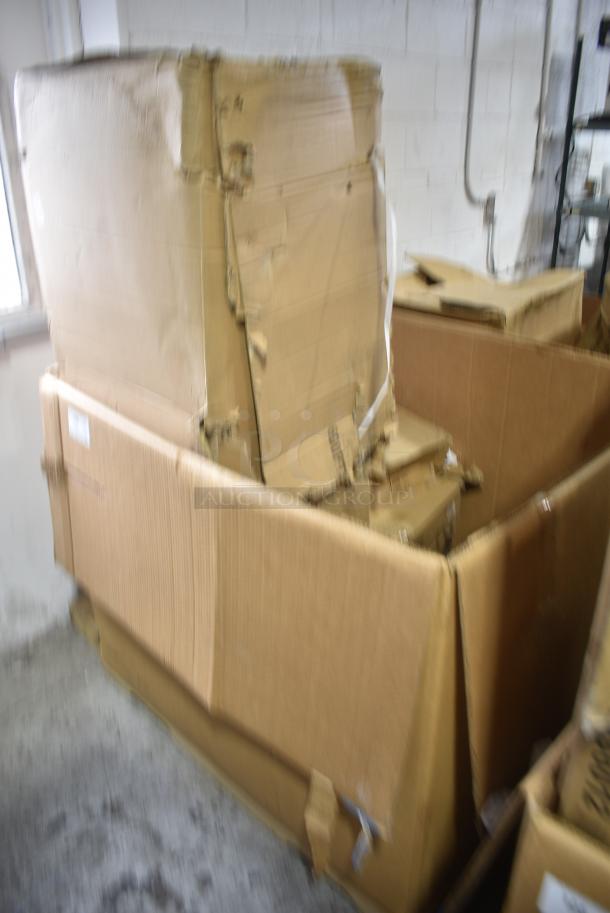 4 BRAND NEW SCRATCH AND DENT! Items Including 600PTSD2460 Regency 16-Gauge Type 304 Stainless Steel Pass-Through Shelf with Overshelf - 24" x 60", 164TB2222 Lancaster Table & Seating 22" x 22" Cross Cast Iron Table Base Plate, 600BSDS2318 Regency 18" x 23" Stainless Steel Blender Station with Dump Sink, 267290003 Acopa Atglen 7 1/4" 18/0 Stainless Steel Medium Weight Dinner / Dessert Spoon - 12/Case. 4 Times Your Bid! - Image 1 of 7