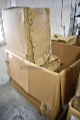 4 BRAND NEW SCRATCH AND DENT! Items Including 600PTSD2460 Regency 16-Gauge Type 304 Stainless Steel Pass-Through Shelf with Overshelf - 24" x 60", 164TB2222 Lancaster Table & Seating 22" x 22" Cross Cast Iron Table Base Plate, 600BSDS2318 Regency 18" x 23" Stainless Steel Blender Station with Dump Sink, 267290003 Acopa Atglen 7 1/4" 18/0 Stainless Steel Medium Weight Dinner / Dessert Spoon - 12/Case. 4 Times Your Bid!