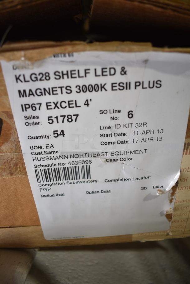 BRAND NEW SCRATCH AND DENT! Box of 54 KLG28 Shelf LED & Magnets 3000K ESII Plus - Image 3 of 3