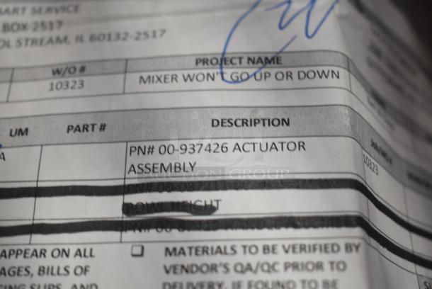 BRAND NEW SCRATCH AND DENT! 00-937426 Actuator Assembly - Image 2 of 2