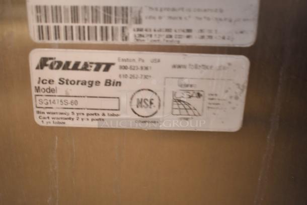 Follett SG1475S-60 Stainless Steel Commercial Ice Bin. - Image 7 of 7
