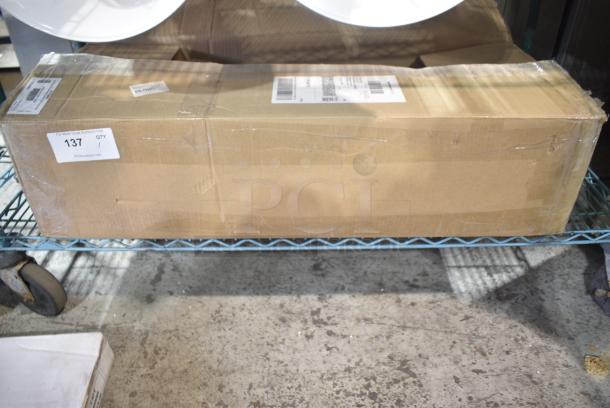 BRNAD NEW SCRATCH AND DENT! Curtron QSD-8-50-UM-72X96 72"W x 96"H Transparent Clear PVC Strip Door - Standard Grade - Image 6 of 7