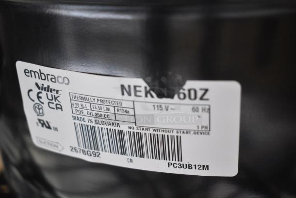 3 Motors Including Tecumseh AE1022E-212-B4, Embraco NEKW60Z, Tecumseh AE1168E-209-B4. 3 Times Your Bid! - Image 5 of 7