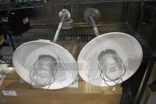 2 Metal Light Fixtures. 2 Times Your Bid!