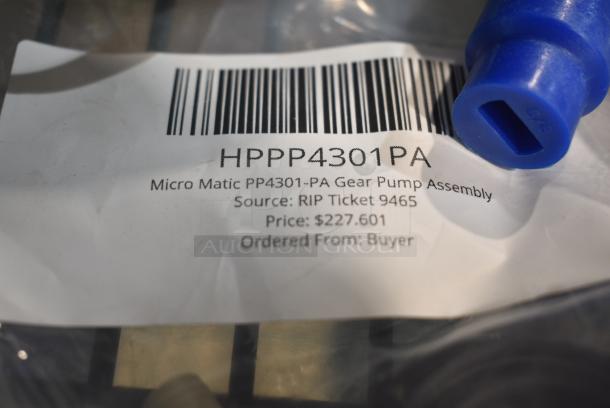2 BRAND NEW SCRATCH AND DENT! Items Including HPSP5080 Hoshizaki SP-5080 Condensate Pump Kit and HPPP4301PA Micro Matic PP4301-PA Gear Pump Assembly. 2 Times Your Bid! - Image 7 of 8