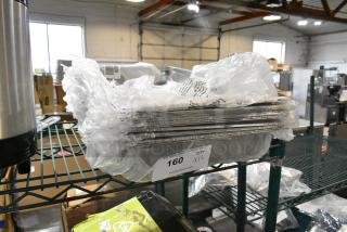 12 BRAND NEW SCRATCH AND DENT! Stainless Steel Full Size Drop In Bins. 12 Times Your Bid!