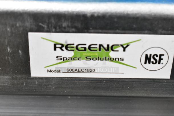 BRAND NEW SCRATCH AND DENT! Regency 600AEC1820 20 Pan End Load Enclosed Bun / Sheet Pan Rack with Clear Acrylic Door - Welded - Image 3 of 4