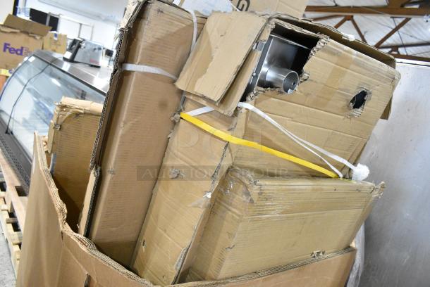 10 BRAND NEW SCRATCH AND DENT! Items Including 600WS1548HD Regency 16 Gauge Stainless Steel 15" x 48" Heavy-Duty Solid Wall Shelf, 600TS2460S Regency 24" x 60" 16-Gauge 304 Stainless Steel Commercial Work Table with Undershelf. 10 Times Your Bid! - Image 6 of 6