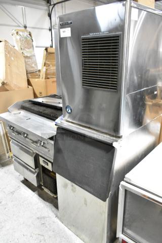 Hoshizaki KM-320MAHStainless Steel Commercial Ice Head on Commercial Bin.  115-120 Volts, 1 Phase.