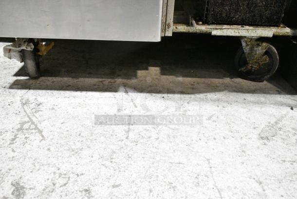 Southbend Stainless Steel Commercial Gas Powered Charbroiler Grill w/ 2 Drawer Chef Base and Back Splash on Commercial Casters. Tested and Powers On But Does Not Get Cold - Image 2 of 5
