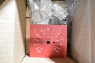 BRAND NEW SCRATCH AND DENT! Cooking Performance Group 351124365 Retrofit Temperature Dial Sticker for FGC and FEC Series and Cooking Performance Group 351150756 Retrofit Thermostat Mounting Bracket for FGC and FEC Series