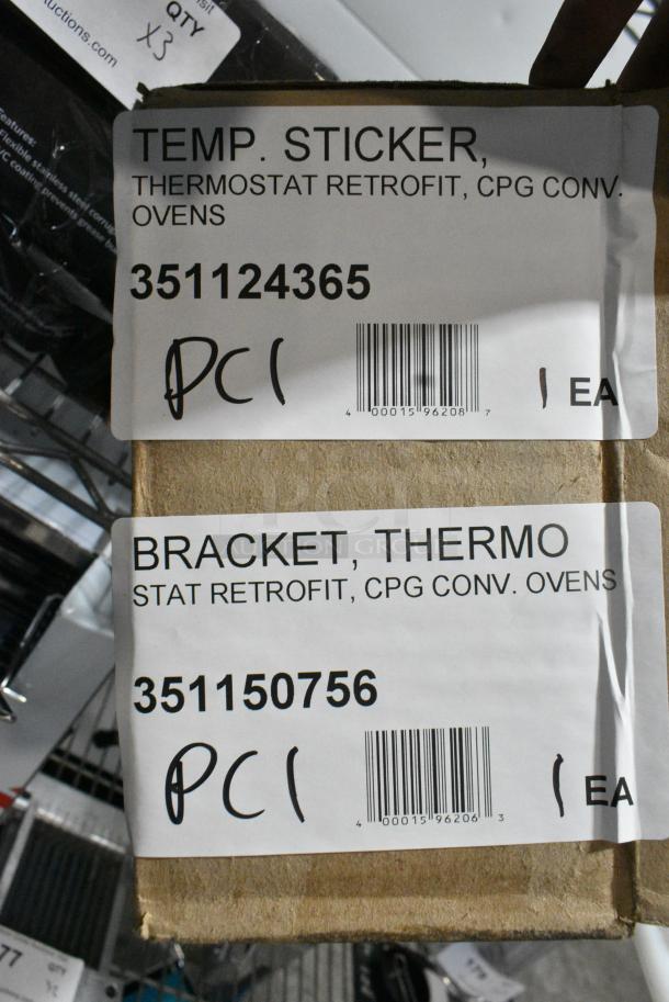 BRAND NEW SCRATCH AND DENT! Cooking Performance Group 351124365 Retrofit Temperature Dial Sticker for FGC and FEC Series and Cooking Performance Group 351150756 Retrofit Thermostat Mounting Bracket for FGC and FEC Series - Image 3 of 3