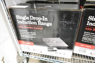BRAND NEW SCRATCH AND DENT! Avantco DC1800 Drop-In / Countertop Induction Range / Cooker with Remote Control. 120 Volts, 1 Phase.