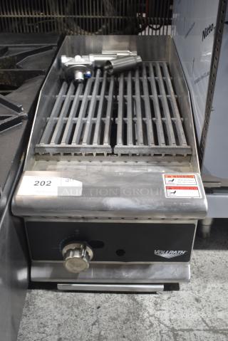 BRAND NEW SCRATCH AND DENT! Vulcan CBGMD-12 Stainless Steel Commercial Countertop Natural Gas Powered Charbroiler Grill. 40,000 BTU.