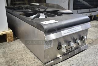 BRAND NEW SCRATCH AND DENT! Vulcan Stainless Steel Commercial Countertop Natural Gas Powered 2 Burner Range.