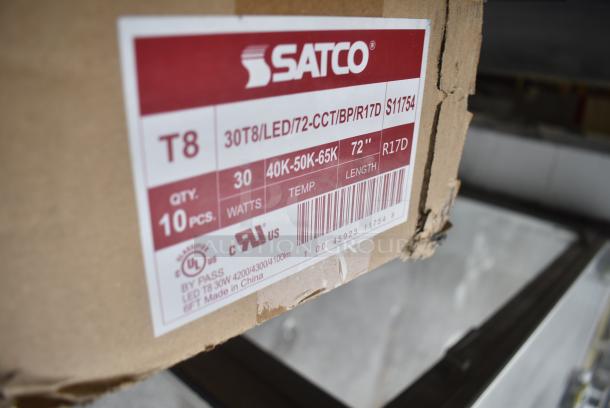 BRAND NEW SCRATCH AND DENT! Box of 10 Satco T8 72" Tube Lights - Image 4 of 4