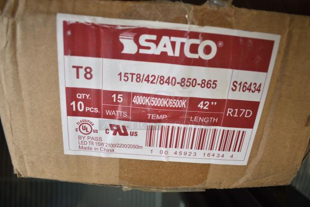 BRAND NEW SCRATCH AND DENT! Box of 10 Satco T8 42" Tube Lights - Image 4 of 4