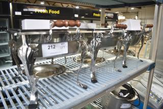 3 BRAND NEW SCRATCH AND DENT! Metal Chafing Dish. 3 Times Your Bid!