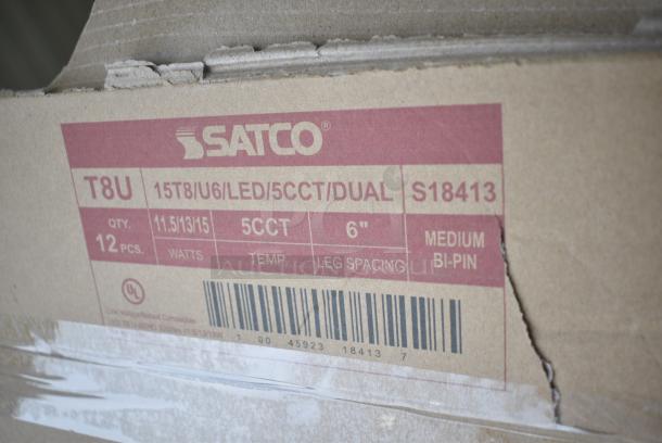 BRAND NEW SCRATCH AND DENT! Satco T8 Type A/B U-Bend LED Light Bulb with Selectable Wattage and 5 Color Temperatures S18413 - 120-277V - 12/Case 566S18413 - Image 4 of 4