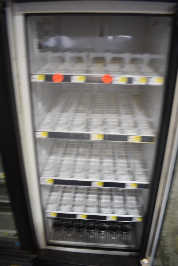 True GDM-23 Metal Commercial Single Door Reach In Cooler Merchandiser w/ Poly Coated Racks. 115 Volts, 1 Phase. Tested and Working! - Image 6 of 8