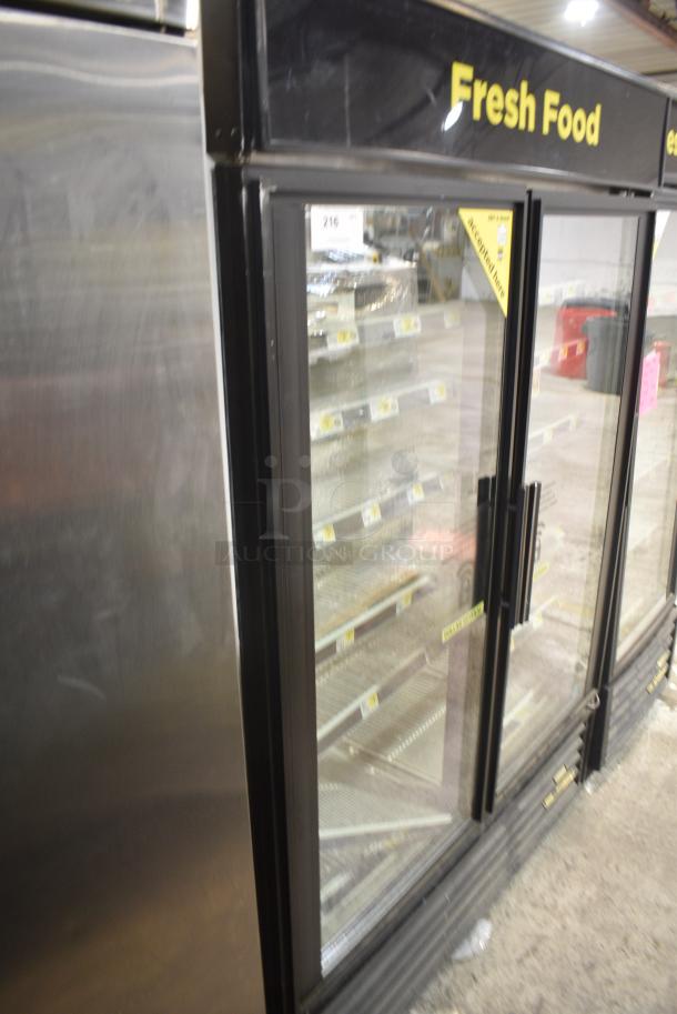True GDM-49 Metal Commercial 2 Door Reach In Cooler Merchandiser w/ Poly Coated Racks. 115 Volts, 1 Phase. Tested and Working! - Image 2 of 7