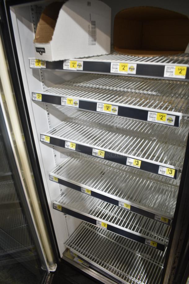 True GDM-49 Metal Commercial 2 Door Reach In Cooler Merchandiser w/ Poly Coated Racks. 115 Volts, 1 Phase. Tested and Working! - Image 5 of 7