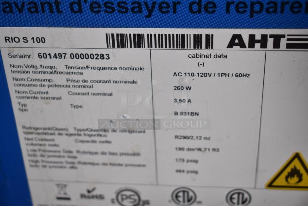 AHT RIO S 100 Metal Commercial 2 Door Chest Freezer Merchandiser w/ Baskets. 115 Volts, 1 Phase. Tested and Working! - Image 6 of 7