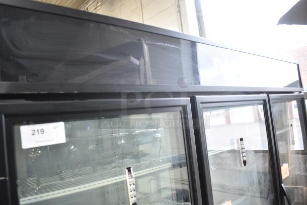 2019 True GDM-72-HC Metal Commercial 3 Door Reach In Cooler Merchandiser w/ Poly Coated Racks. 115 Volts, 1 Phase. Tested and Working! - Image 2 of 9